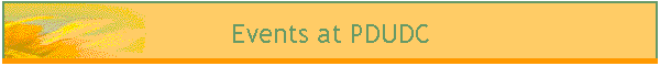 Events at PDUDC